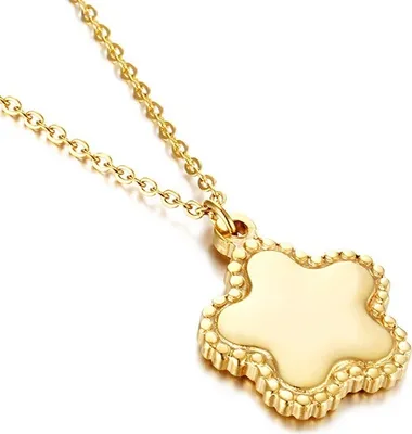 Produktbild von Elegante Dorotea Halskette aus Edelstahl - Gold für Damen KP21146