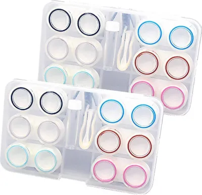 Produktbild von Tragbare Kontaktlinsen-Box-Sets, 2 Stück, geeignet für Reisen