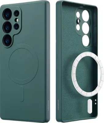 Zdjęcie produktu dla imoshion Color Backcover z MagSafe dla Samsung Galaxy S25 Ultra - ciemnozielony