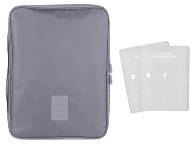 Produktbild von Tragbarer Reise Hemden Organizer in Grau