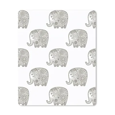 Produktbild von MuchoWow® Mauspad Mousepad Kritzelei - Elefant - Entwurf 30x40 cm - Mousepads - Maus Mat - Pad - Mausunterlage - Mausmatten