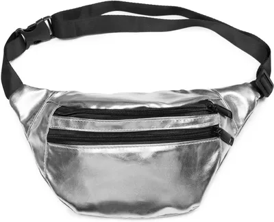 Produktbild von styleBREAKER Damen Bauchtasche Metallic 21x16cm | Gürteltasche Glitzer Festival | Verstellbarer Gurt & Steckschnalle | Crossbody Bag Kunstleder