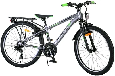 Produktbild von Volare Cross Kinderfahrrad - Jungen - 24 Zoll - Grau - 21-Gang - Zweihandbremsen