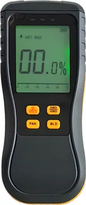 Produktbild von Zerstoerungsfreies Feuchtigkeitsmessgeraet, digitaler LCD-Feuchtigkeitstester fuer Holz mit LED-Hintergrundbeleuchtung, unterstuetzt 4 Arbeitsmodi fuer Holz, Baumaterialien, Verpackungsmaterialien
