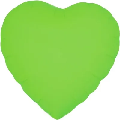 Immagine prodotto di Palloncino in foil a forma di cuore, verde fluo, 46 cm - Godan