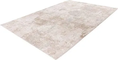 Produktbild von Lalee Elif Japandi Stil Vloerkleed 3D Effekt Hochflor Kreise Beige 160x230 cm Modernes Karpet
