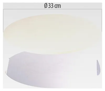 Produktbild von Pizzastein für den Backofen: Runder Pizzastein mit Aluminium-Servierblech, Ø 33 cm