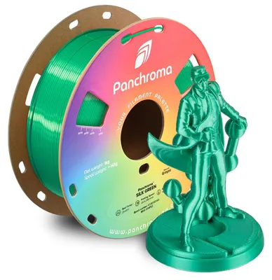Zdjęcie produktu dla Polymaker Panchroma™ PLA Silk, zielony, 1,75 mm, 1 kg