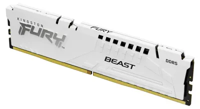 A single stick of computer RAM on a white background.