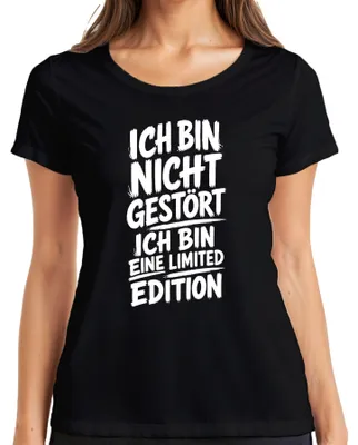 Obrázok produktu pre Som tričko s nápisom "Som tričko s nápisom 'Som tričko s nápisom...'", sarkastické, pre dámy, čierne, veľkosť 3XL
