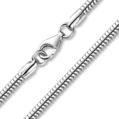 Produktbild von MATERIA by Matthias Wagner Damen Schlangenkette 925 Silber Halskette 3mm in 42 45 50 60cm K57