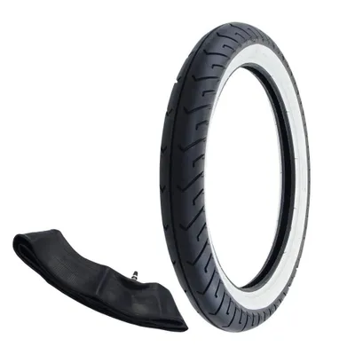 Obrázek produktu pro Pneumatiky Whitewall Mitas MC2 2.75-16 (2 3/4 x 16) 46J TT + duše