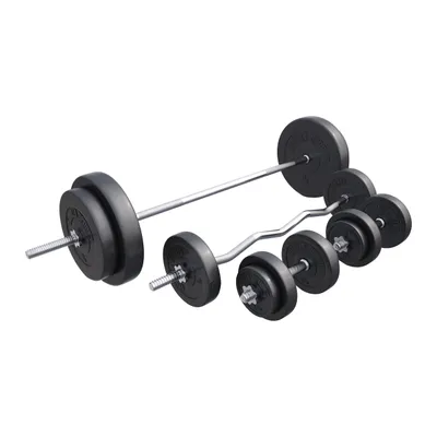 Zdjęcie produktu dla Kompletny zestaw sztang plastikowych Gorilla Sports 100 kg
