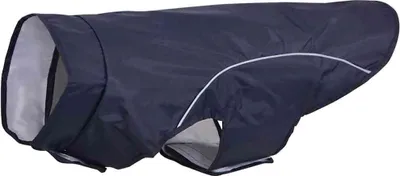 Immagine prodotto di vidaXL Cane mackintosh con strisce riflettenti poliestere blu navy 2XL