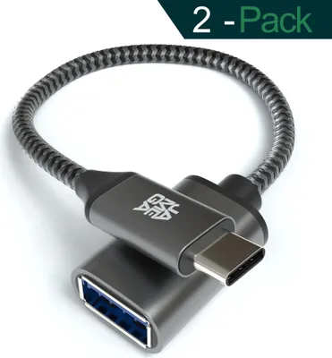 Produktbild von JAMEGA USB-C-auf-USB-A-Adapter, USB 3.1, 2 Stück