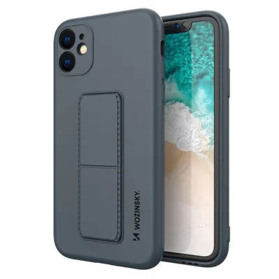 Produktbild von Wozinsky Kickstand Case Silikonhülle mit Ständer für Samsung Galaxy M31s blau