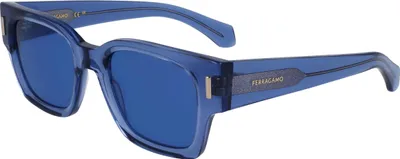 Immagine prodotto di Occhiali da sole FERRAGAMO SF2010S 432 BLU TRASPARENTE 52/21/145 MASCHIO