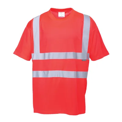 Zdjęcie produktu dla S478 - T-shirt ostrzegawczy - 2 kolory - XS-6XL
