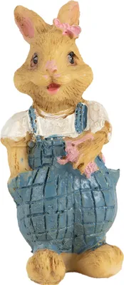 Produktbild von Clayre & Eef Dekorationsfigur Kaninchen 3x3x5 cm Braun Kunststoff