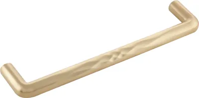 Produktbild von Furnipart Möbelgriff Shuffle LA160 - Designer Griff für Möbel - abgerundet mit verzierung, Zinkdruckguss vermessingt gebürstet