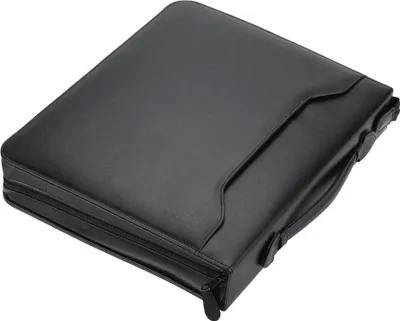 Produktbild von Alassio Ringbuchmappe "AREZZO" A4 FINEtouch Kunstleder schwarz