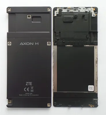 Produktbild von Original ZTE Axon M Z999 Akkudeckel Hinten Backcover Grau Neu