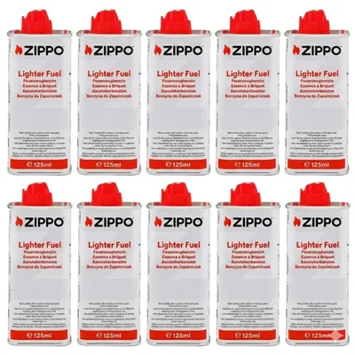 Produktbild von Zippo Feuerzeugbenzin Nachfüll-Flasche, 125 ml (10er-Pack) (Flaschen)