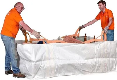 Produktbild von 5x Lagercontainersack 3m³ | starker Sack für Abfallbehälter | mit Hebeschlaufen