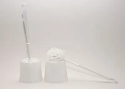Obrázek produktu pro Toaletní kartáč s držákem, bílý, celková délka 37 cm