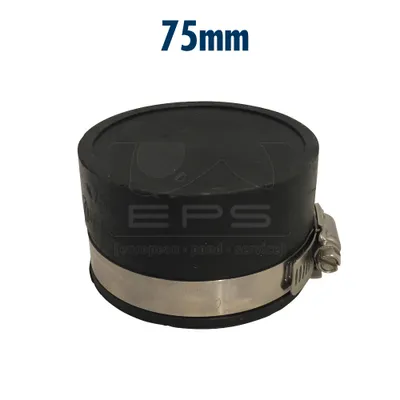 Produktbild von Flexible Gummi Endkappe 75 mm für Rohre