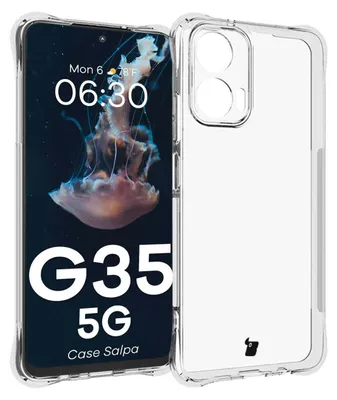 Produktbild von Elastyczne etui Bizon Case Salpa do Motorola Moto G35 5G, przezroczyste
