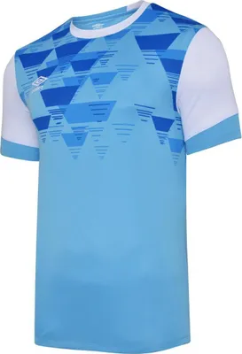 Image de Maillot Umbro - "Quatre" pour homme UO120 (S) (Bleu ciel/Blanc)