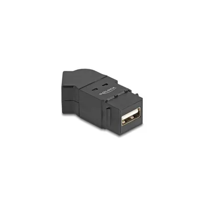 Zdjęcie produktu dla DeLOCK 67150, Pleciony, Czarny, USB-A, USB-A, Żeńska, Żeńska