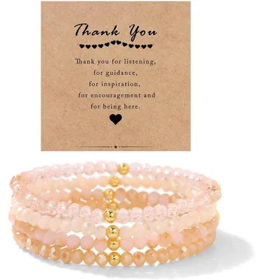 Immagine prodotto di Bracciale da donna, multistrato, con cristalli e perle, stile boho, gioiello alla moda, nero e rosa