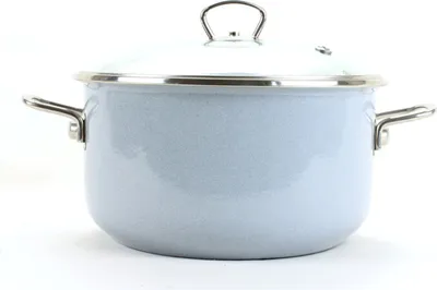Produktbild von Belis | Emalierter Kochtopf - 1,5 l - Induktionsgeeignet - Mit Glasdeckel - Hochwertige Qualität - Küchenmust-have