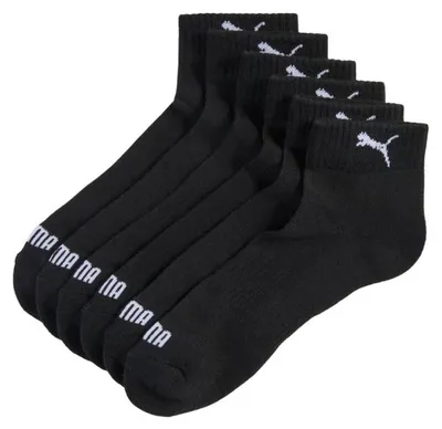 Obrázek produktu pro Ponožky Puma Cushioned Quarter Socks, 3 kusy, barva: černá, model: 938581 01, velikost: 35-38