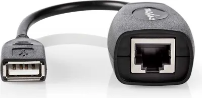 Immagine prodotto di Cavo USB attivo Nedis - USB 1.1 - USB-A maschio - RJ45 femmina - 12 Mbps - 0,20 m - Rotondo - Nichelato - PVC - Rame - scatola