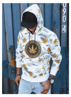Immagine prodotto di Felpa da uomo DSTREET BX5317, colore bianco, taglia XXL