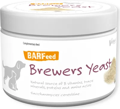 Produktbild von Vetfood BARFeed Brewers Yeast 180g für Tiere – Reich an B-Vitaminen, Proteinen und essentiellen Mineralien, Hund, Katze
