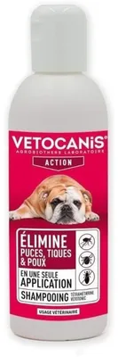 Immagine prodotto di VETOCANIS Tetrametrina Vetotonic: Shampoo antiparassitario per cani e gatti, contro pulci, pidocchi e zecche