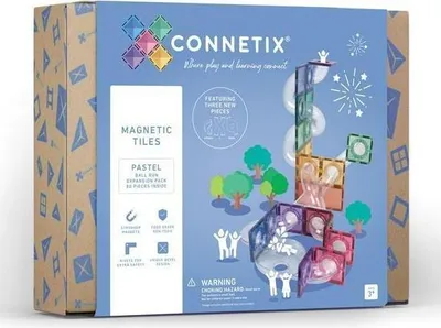 Produktbild von Connetix Magnetkacheln Murmelbahn Erweiterungsset 80 Stück
