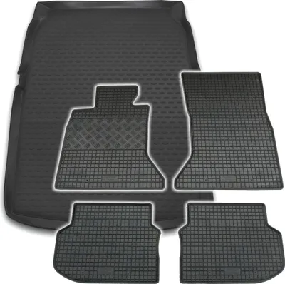 Produktbild von Gummi Kofferraumwanne + Fußmatten Set für 5er BMW F10, Bj. 3/2010-9/2013