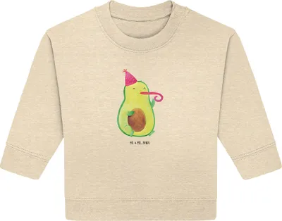 Produktbild von Mr. & Mrs. Panda Organic Baby Pullover Avocado Geburtstag 24. - 36. Monat - Natural Raw - Geschenk, Überraschung, Frucht, Feier, Party, Bullover