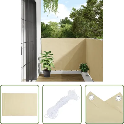 Immagine prodotto di The Living Store Schermo privacy da giardino crema 300x120 cm PVC
