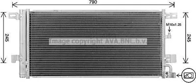 Produktbild von PRASCO AI5439D Kondensator Klimaanlage Klimakondensator für AUDI A4 B9 Avant (8W5, 8WD) +Trockner
