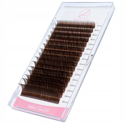 Produktbild von Premium Lashes C 0.10 8mm Dunkelbraun 16 Streifen