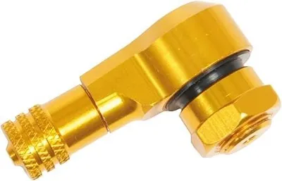 Produktbild von Spec X Reifenventil 11,3 mm Winkelventil Gold Eloxiert