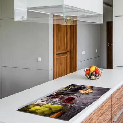 Imagen del producto de Placa de vidrio protectora para cocina, dimensiones 30x52 cm