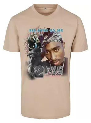 Produktbild von Mister Tee - "Tupac Retro" T-Shirt für Herren TN2182 (L) (Sand)