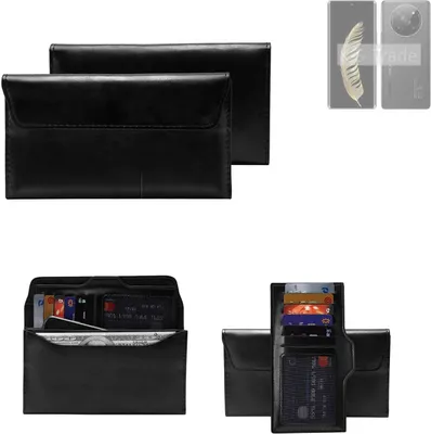 Produktbild von K-S-Trade Handy Hülle kompatibel mit General Mobile GM Phoenix 5G Schutz Hülle Tasche Schutz Case Handytasche Kunstleder schwarz, 1x